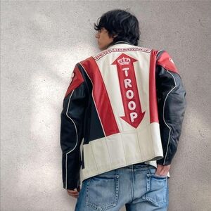 Men's Troop Red | White | Black Motorcycle NWT